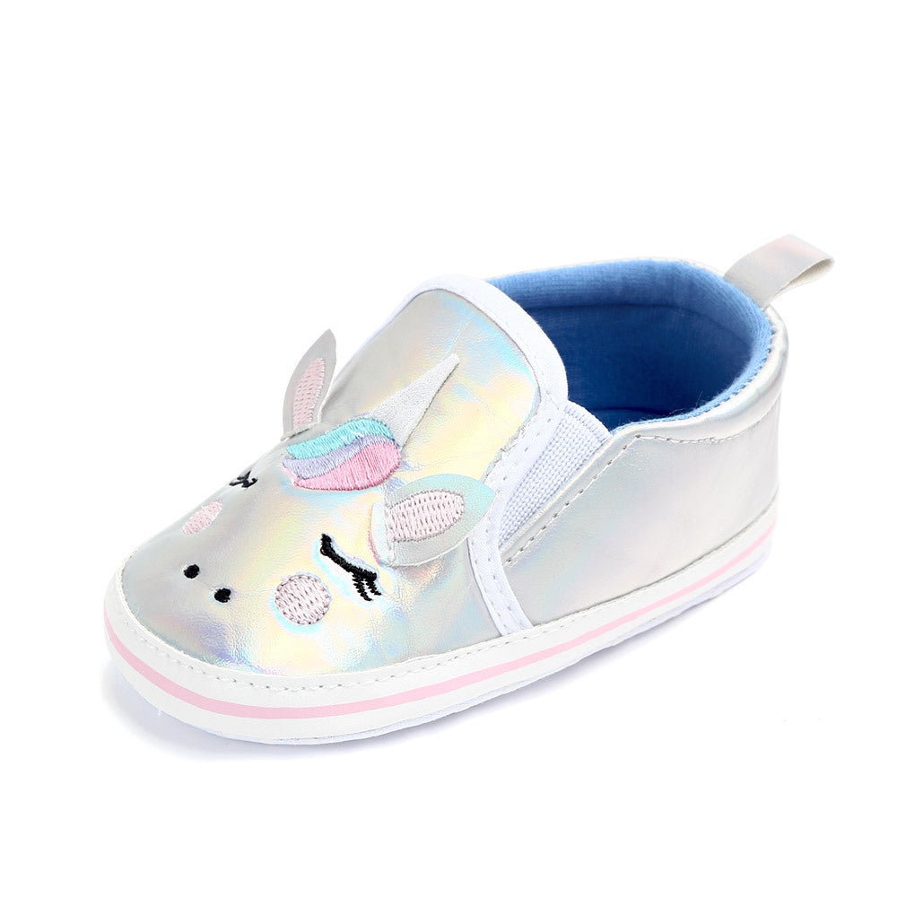 Baby cartoon cloth bottom toddler shoes