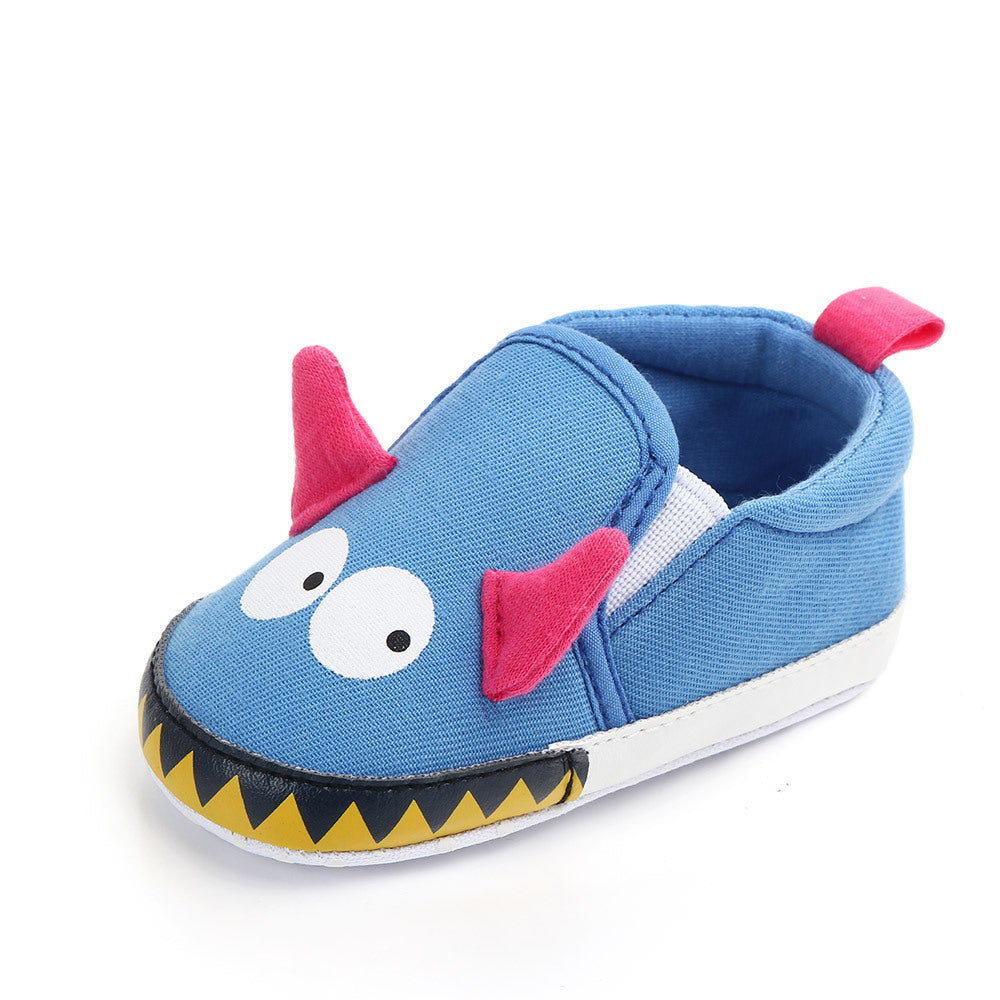 Baby cartoon cloth bottom toddler shoes