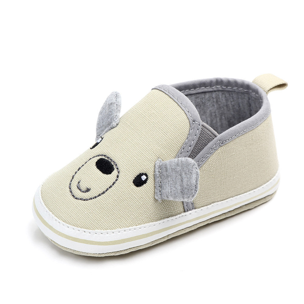 Baby cartoon cloth bottom toddler shoes