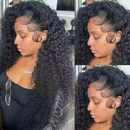 European And American Long Curly Wig Chemical Fiber Lace Wig Head Cover