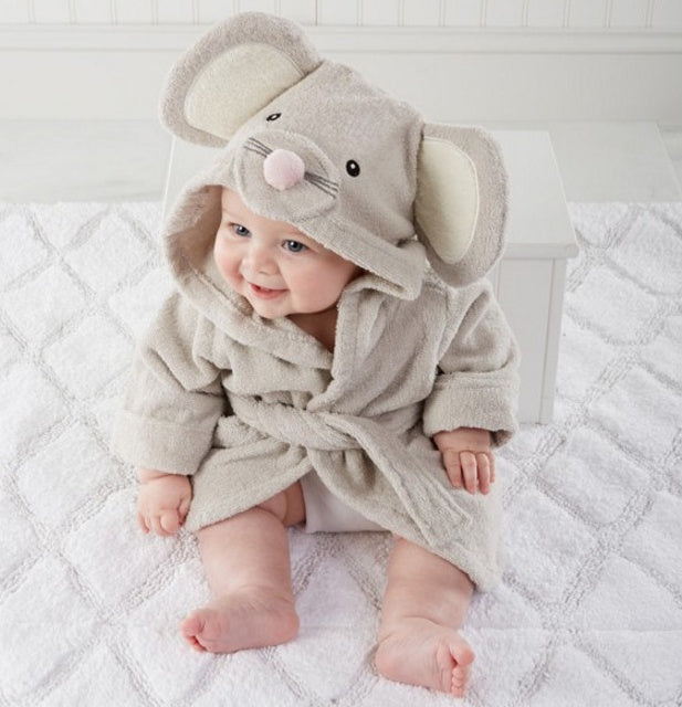 Cartoon Cute Animal Modeling Baby Bath Towels Baby Bathrobes Cotton Children&