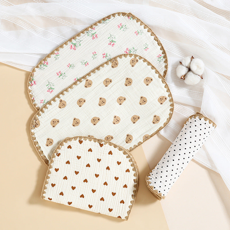 Newborn Baby 10-layer Cotton Cloth Flat Pillow