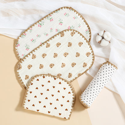 Newborn Baby 10-layer Cotton Cloth Flat Pillow